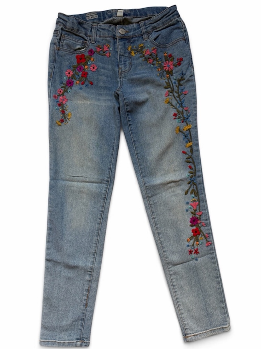 Cherokee Skinny Jeans with Floral Embroidery